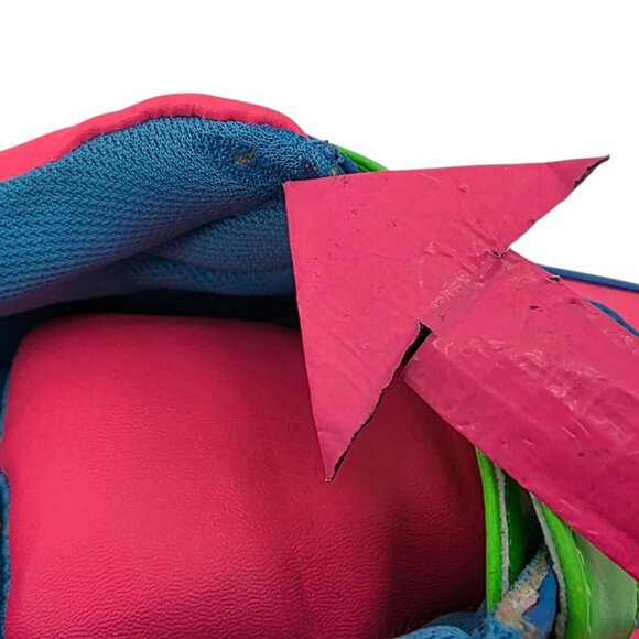 Privileged Shoes Womens 10 Shoes Neon Pink Blue Green Heart Platform Sneakers - Picture 14 of 16